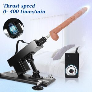 Sex Machine Thrusting Love Machines with Realistic Dildos for Women, Automatic Dildo Machine with Suction Cups, Jugetes Sexuales with 3XLR Connector Hands Free