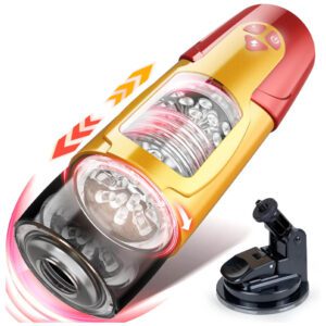 Automatic Masturbator Cup wall mounted with 7 Rotating & 3 Thrusting Mode Realistic Pocket Pussy Adult Sex Toys